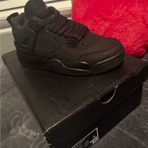 Men's air retro 4 Black cats Sneakers